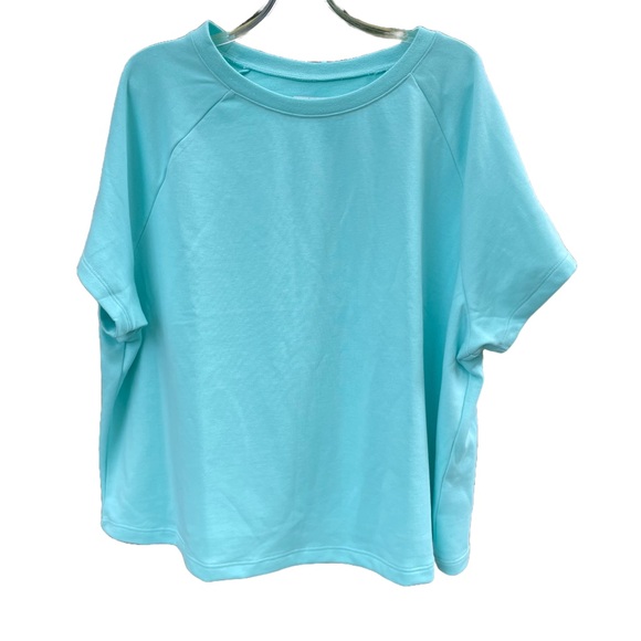 Columbia Aqua Blue Women's Short Sleeve Tee - XXL - Picture 1 of 5